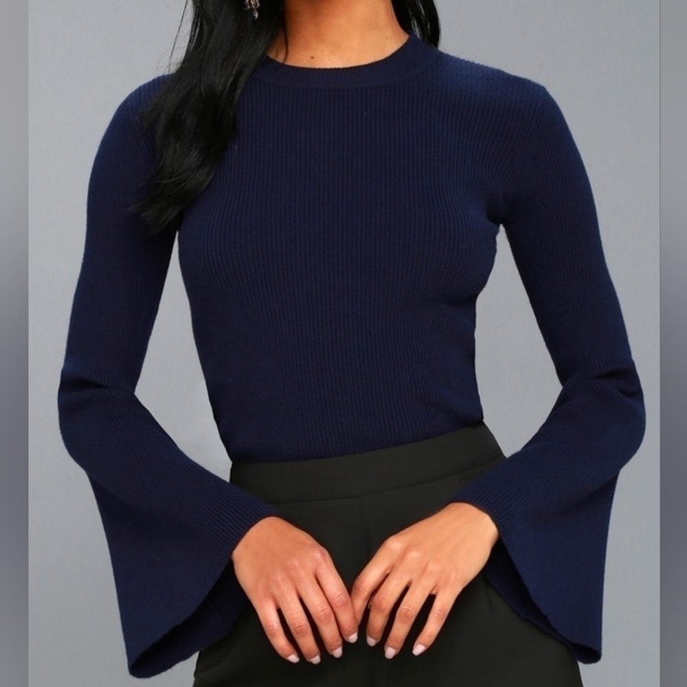 Nicole Miller Artelier cashmere bell sleeve sweater